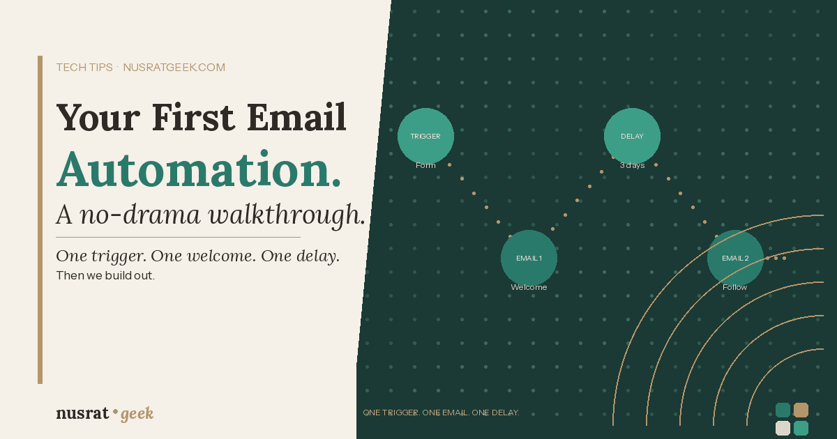 Your First Email Automation: A No-Drama Walkthrough