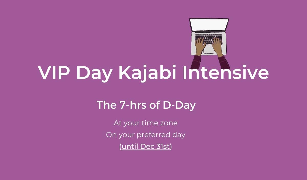 VIP Day Kajabi Intensive